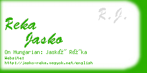 reka jasko business card